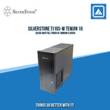 SILVERSTONE TJ10S-W TEMJIN 10 SILVER 4BAY FULL TOWER W/ WINDOW & COVER