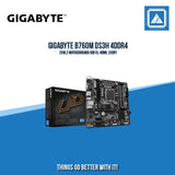 GIGABYTE B760M DS3H 4DDR4 2XM.2 MOTHERBOARD (DB15, HDMI, 2XDP)
