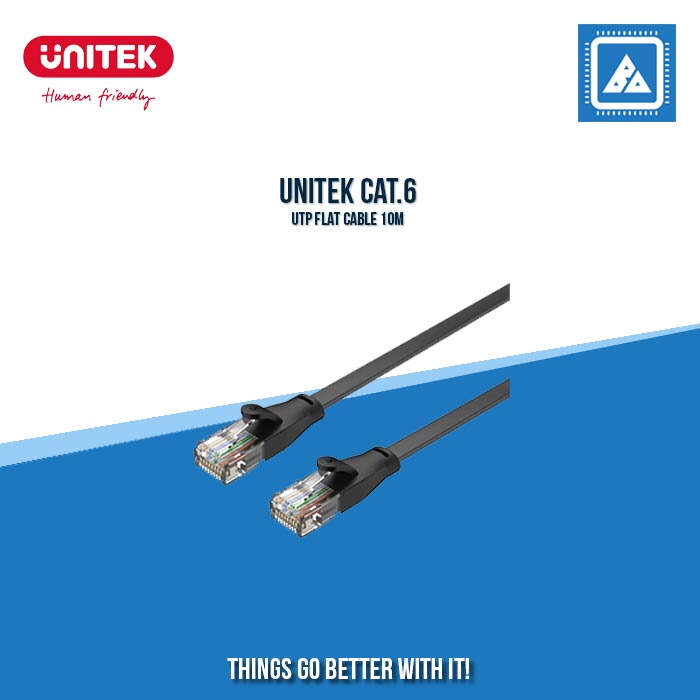 UNITEK CAT.6 UTP FLAT CABLE 10M