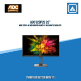 AOC U28P2U 28" WIDE LED IPS 4K UHD MONITOR WLMNT W/ ADJ HEIGHT (2XHDMI, DP)