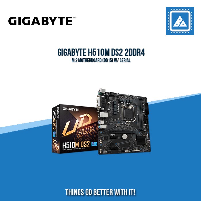 GIGABYTE H510M DS2 2DDR4 M.2 MOTHERBOARD (DB15) W/ SERIAL