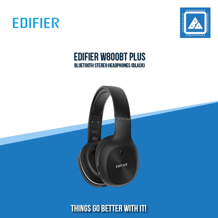 EDIFIER W800BT PLUS BLUETOOTH STEREO HEADPHONES (BLACK)