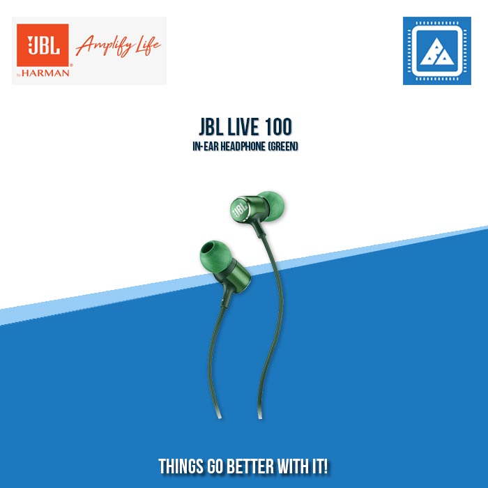 JBL LIVE 100 IN-EAR HEADPHONE (GREEN)