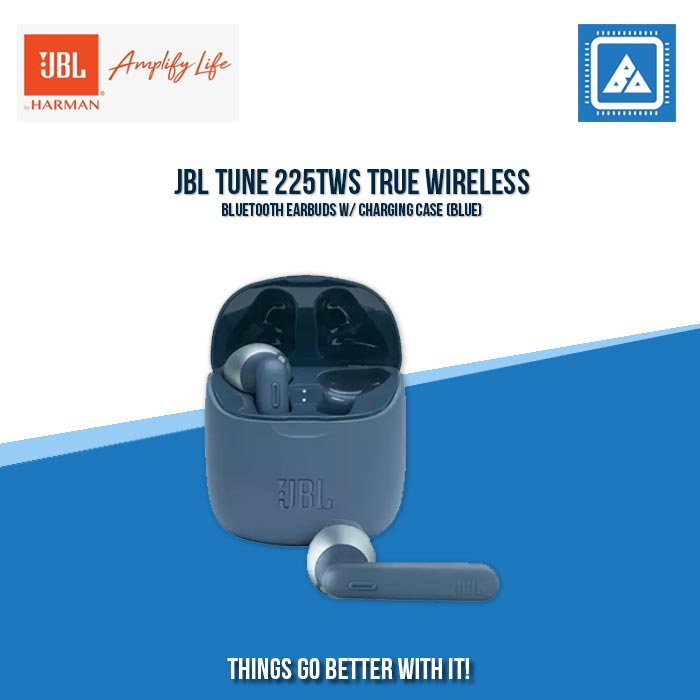 JBL TUNE 225TWS TRUE WIRELESS BLUETOOTH EARBUDS W/ CHARGING CASE (BLUE)