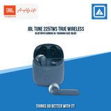 JBL TUNE 225TWS TRUE WIRELESS BLUETOOTH EARBUDS W/ CHARGING CASE (BLUE)