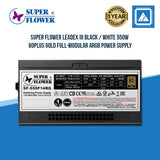 Super Flower LEADEX III Black / White 550W 80Plus Gold Full-Modular ARGB Power Supply