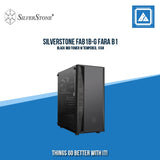 SILVERSTONE FAB1B-G FARA B1 BLACK MID TOWER W TEMPERED, 1FAN