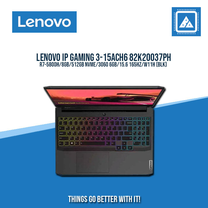 Lenovo IdeaPad Gaming 3 15ACH6 82K20037PH [Shadow Black] Ryzen 7 5800H | Gaming Laptop And AutoCAD Users
