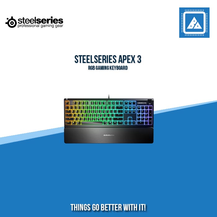 STEELSERIES APEX 3 RGB GAMING KEYBOARD