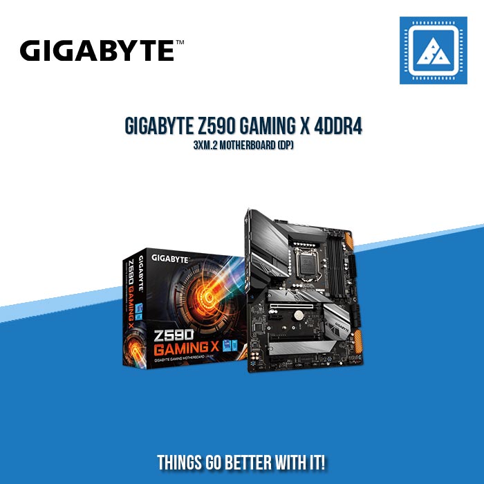 GIGABYTE Z590 GAMING X 4DDR4 3XM.2 MOTHERBOARD (DP)