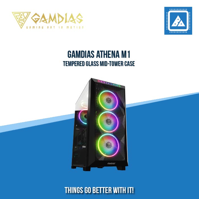 Gamdias ATHENA M1- Tempered Glass Mid-Tower CASE