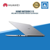 HUAWEI MATEBOOK D 15 I5-10210U | 8GB | 512GB SSD | 15.6 | W10H (SLV)  Laptop for Students and Freelancers