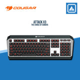 COUGAR ATTACK X3 MECHANICAL KEYBOARD NON RGB (RED SWITCH/BLUE SWITCH/BROWN SWITCH)