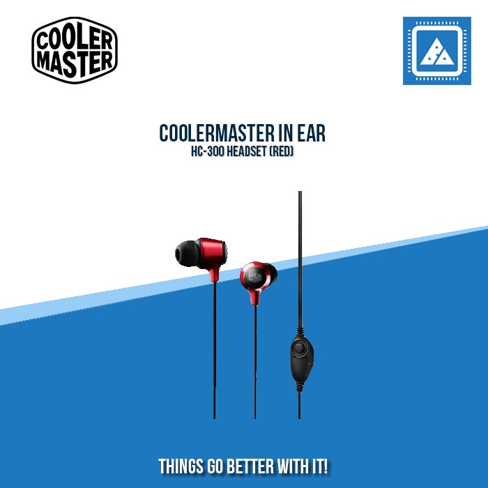 COOLERMASTER IN EAR HC-300 HEADSET (RED)