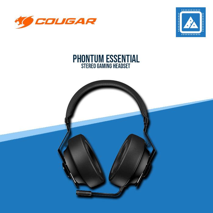COUGAR HEADSET PHONTUM ESSENTIAL BLACK/STEREO/DRIVER 40MM/INSEPARABLE MICROPHONE TYPE