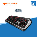 COUGAR ATTACK X3 MECHANICAL KEYBOARD NON RGB (RED SWITCH/BLUE SWITCH/BROWN SWITCH)