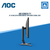 AOC U28G2X/71 28" 4K UHD LED IPS GAMING MONITOR 144HZ WLMNT