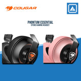 COUGAR HEADSET PHONTUM ESSENTIAL BLACK/STEREO/DRIVER 40MM/INSEPARABLE MICROPHONE TYPE