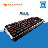 COUGAR ATTACK X3 MECHANICAL KEYBOARD NON RGB (RED SWITCH/BLUE SWITCH/BROWN SWITCH)