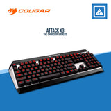 COUGAR ATTACK X3 MECHANICAL KEYBOARD NON RGB (RED SWITCH/BLUE SWITCH/BROWN SWITCH)