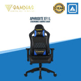 GAMDIAS Aphrodite EF1 L GAMING CHARI, HIGH BACK HEADREST AND LUMBAR W/ ERGONOMIC RACING SEAT (BLACK)