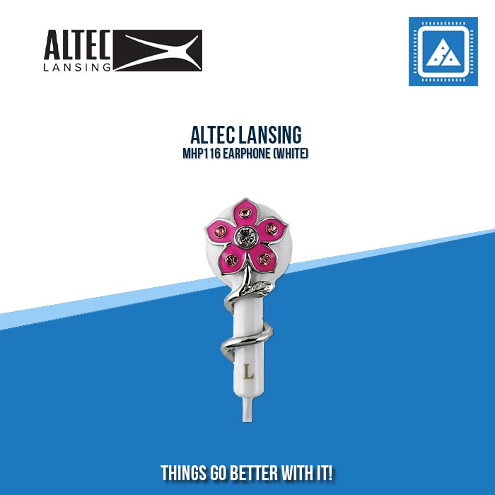 ALTEC LANSING MHP116 EARPHONE (WHITE)