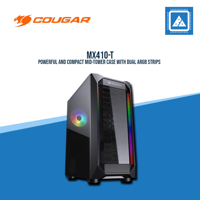 COUGAR CASE MX410-T / MID TOWER / Mini ITX / Micro ATX / ATX MOTHERBOARD TYPE TEMPERED GLASS