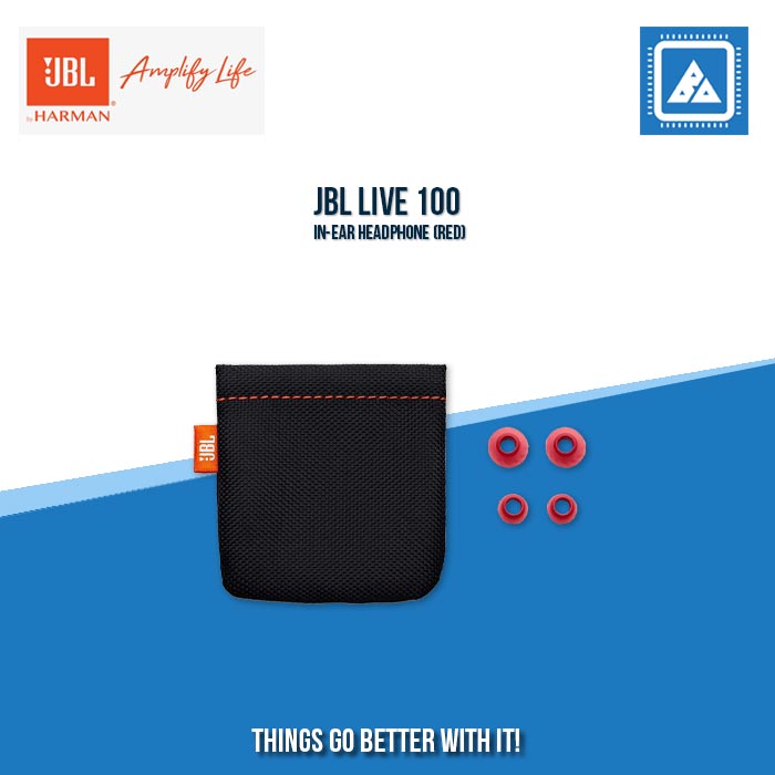JBL LIVE 100 IN-EAR HEADPHONE (RED)