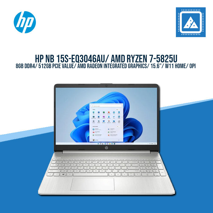 HP 15S-EQ3046AU (6J5G5PA) R7-5825U/8GB/512GB NVME | BEST FOR STUDENTS AND FREELANCERS LAPTOP