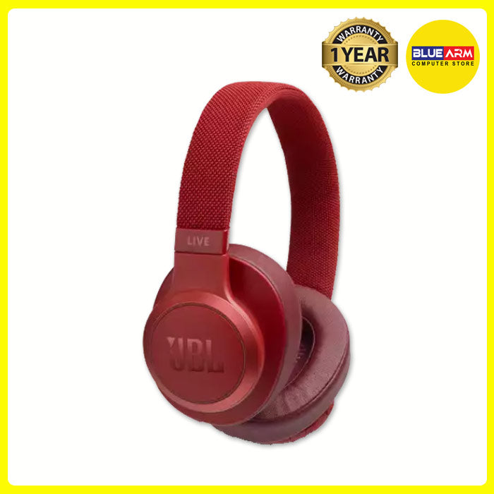 JBL LIVE 500BT BLUETOOTH OVER-EAR HEADPHONES (RED)