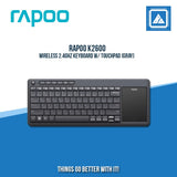 RAPOO K2600 WIRELESS 2.4GHZ KEYBOARD W/ TOUCHPAD (GRAY)