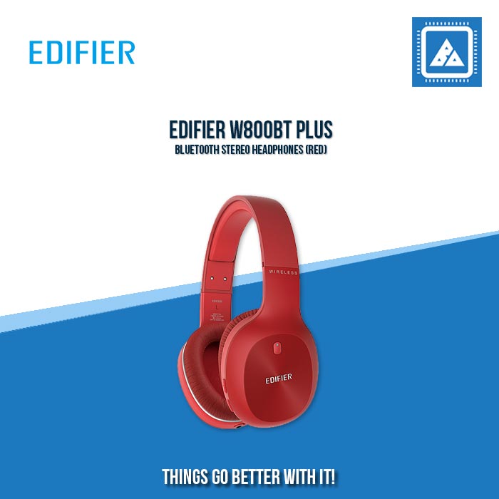 EDIFIER W800BT PLUS BLUETOOTH STEREO HEADPHONES (RED)