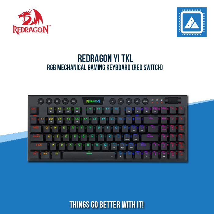 REDRAGON YI TKL RGB MECHANICAL GAMING KEYBOARD (RED SWITCH)