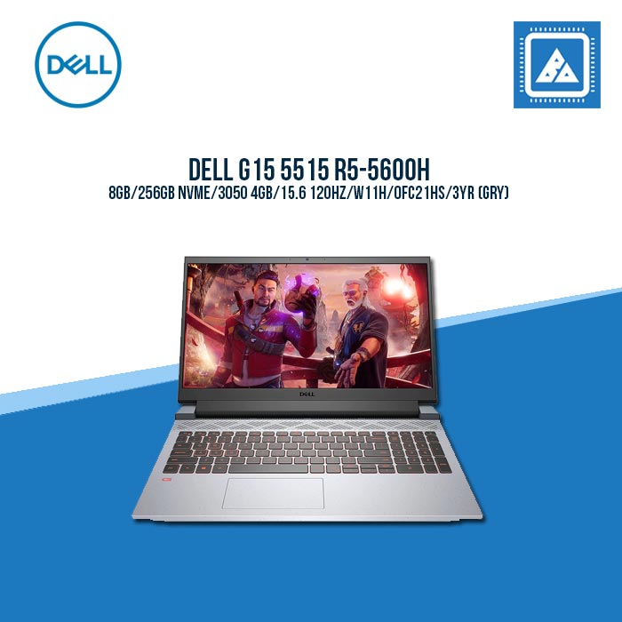 DELL G15 5515 R5-5600H/8GB/256GB NVME/3050 4GB | BEST FOR GAMING AND AUTOCAD LAPTOP