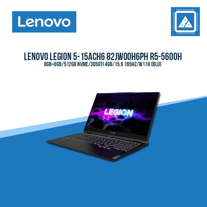LENOVO LEGION 5-15ACH6 82JW00H6PH R5-5600H | 16gb RAM | RTX 3050TI | Best for Gaming and Graphic Designs