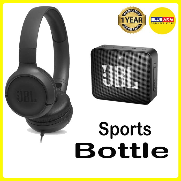 JBL BUNDLE 1 (GO 2 SPEAKER + TUNE 500 HEADPHONE + SPORTS BOTTLE)