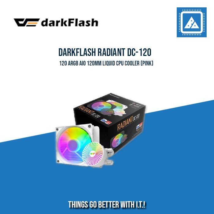 DARKFLASH RADIANT DC-120 ARGB AIO 120MM LIQUID CPU COOLER