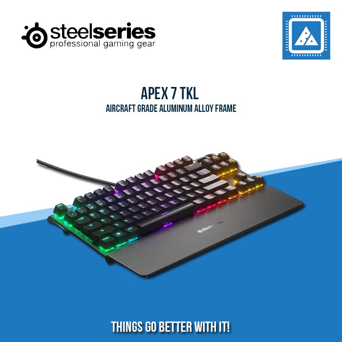 STEELSERIES APEX 7 TKL RGB RED SWITCH MECHANICAL GAMING KEYBOARD