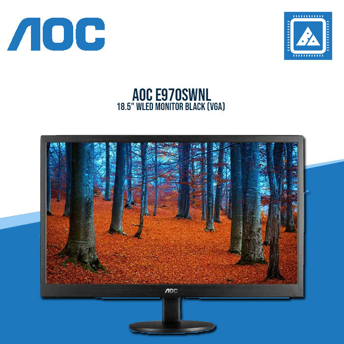 AOC E970SWNL 18.5" WLED MONITOR BLACK (VGA)