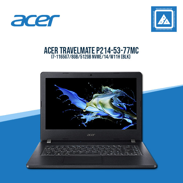 ACER TRAVELMATE P214-53-77MC I7-1165G7 Gaming Laptop  (BLK)
