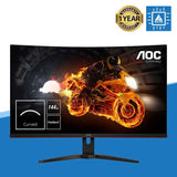 AOC CQ32G2E 31.5" QHD LED CURVED GAMING MONITOR 1MS 144HZ WLMNT (2XHDMI, DP)