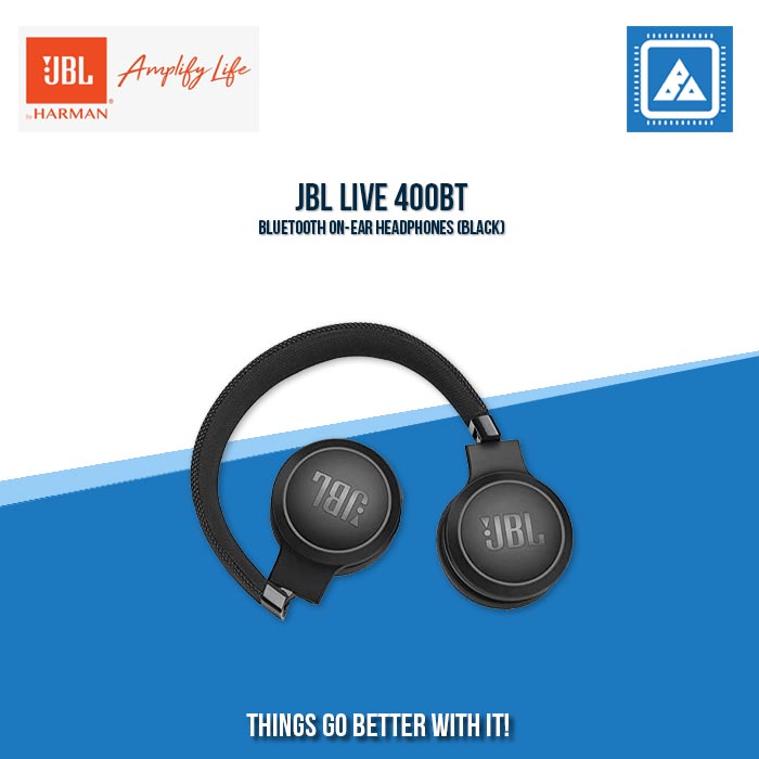 JBL LIVE 400BT BLUETOOTH ON-EAR HEADPHONES (BLACK)