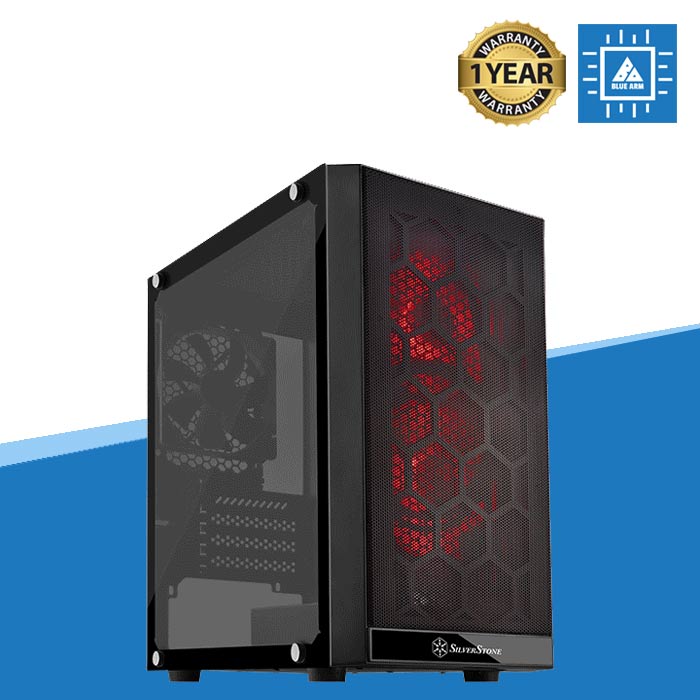 Precision 15 Black Micro-ATX Case with Tempered Glass Window