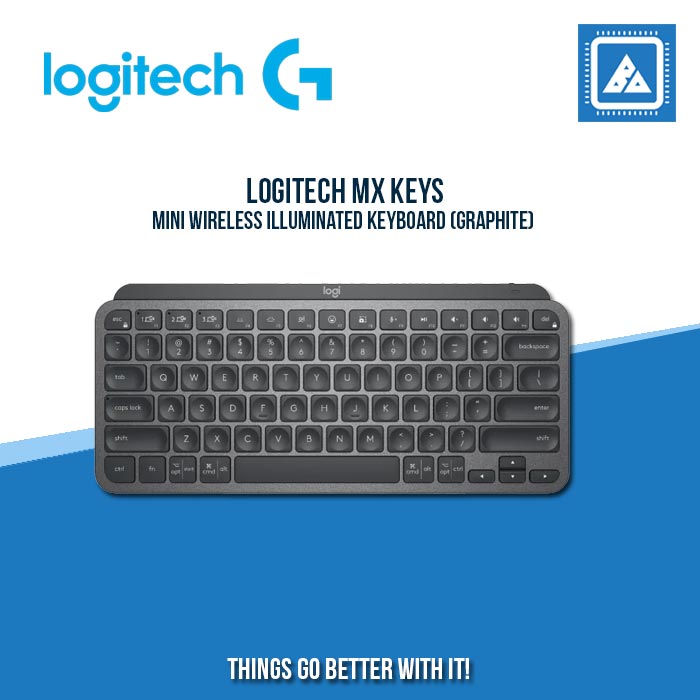LOGITECH MX KEYS MINI WIRELESS ILLUMINATED KEYBOARD (GRAPHITE)