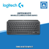LOGITECH MX KEYS MINI WIRELESS ILLUMINATED KEYBOARD (GRAPHITE)