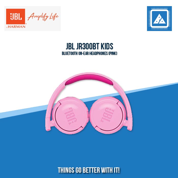 JBL JR300BT KIDS BLUETOOTH ON-EAR HEADPHONES (PINK)