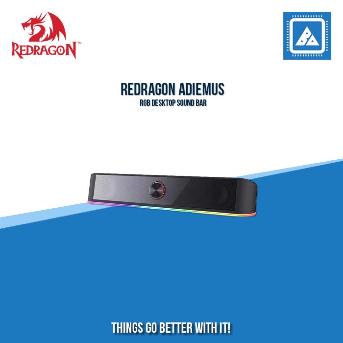 REDRAGON ADIEMUS RGB DESKTOP SOUND BAR – BlueArm Computer Store