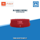 JBL CHARGE 5 PORTABLE BLUETOOTH SPEAKER (RED)
