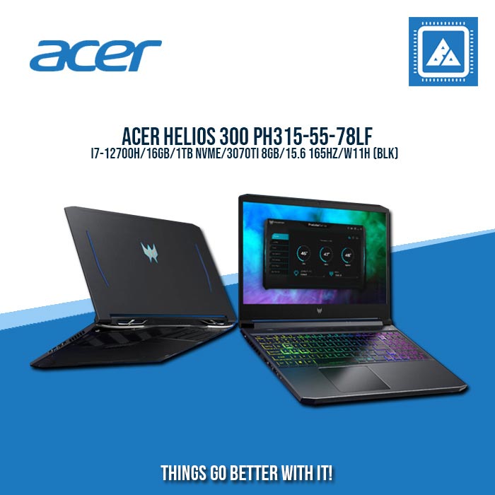 ACER HELIOS 300 PH315-55-78LF I7-12700H  | Gaming Laptop And AutoCAD Users