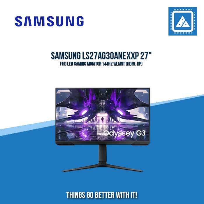SAMSUNG LS27AG30ANEXXP 27" FHD LED GAMING MONITOR 144HZ WLMNT (HDMI, DP)